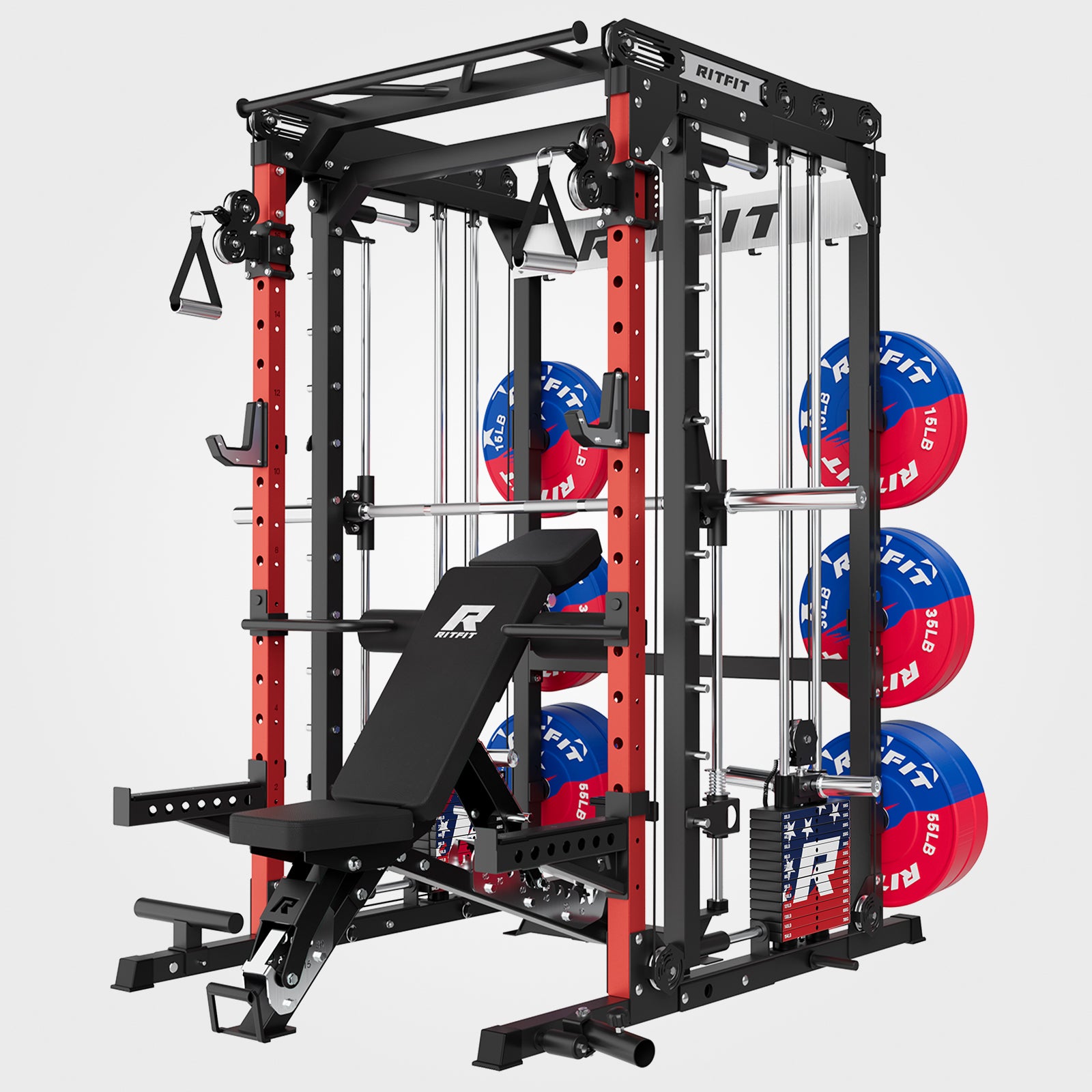 RitFit detail for garage strength corner for riders who train at home