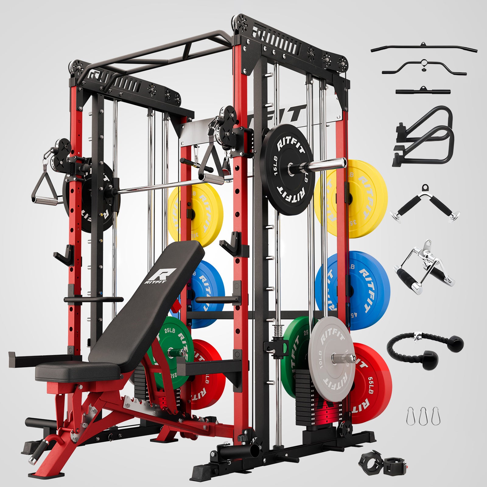 RitFit detail for garage strength corner for riders who train at home