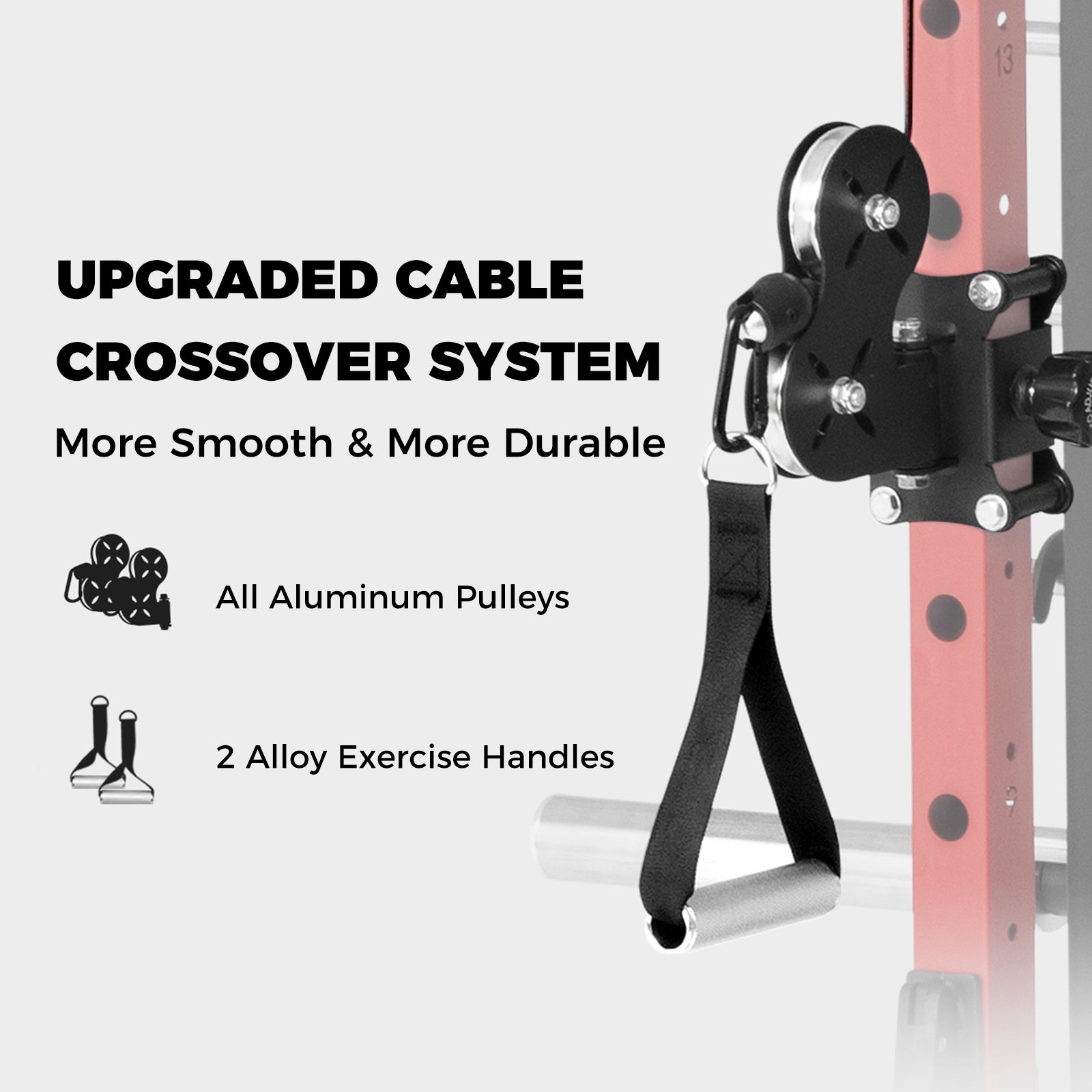 RitFit M1 PRO upgraded cable crossover pulley detail